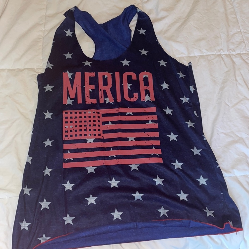 NWOT Merica racer back tank.